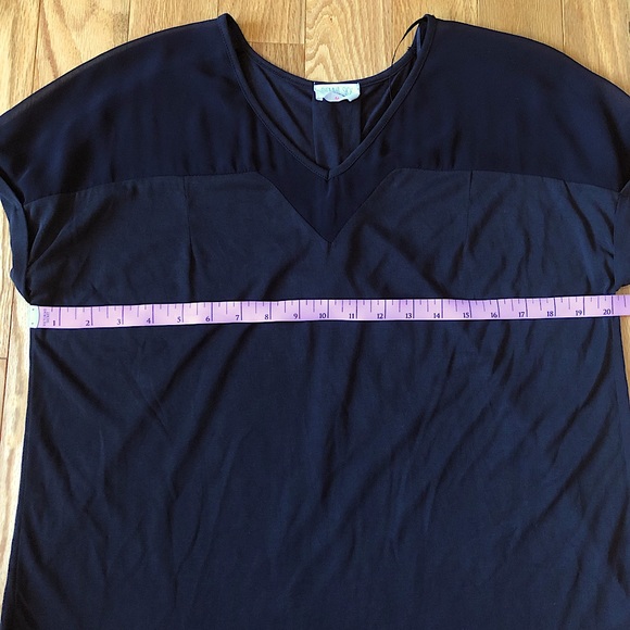 NWOT Sienna Sky Modal Blend Tee with Mesh Top Detail - Picture 7 of 9